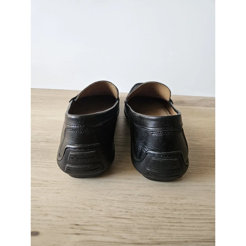 Johnston & Murphy Nichols Black Leather Penny Loafers Driving Shoe Men's Size 11